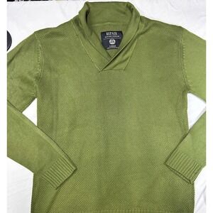 Men's Sweater Shawl Collar Lg Brand is Repair Design Under Const. St. Patrick's